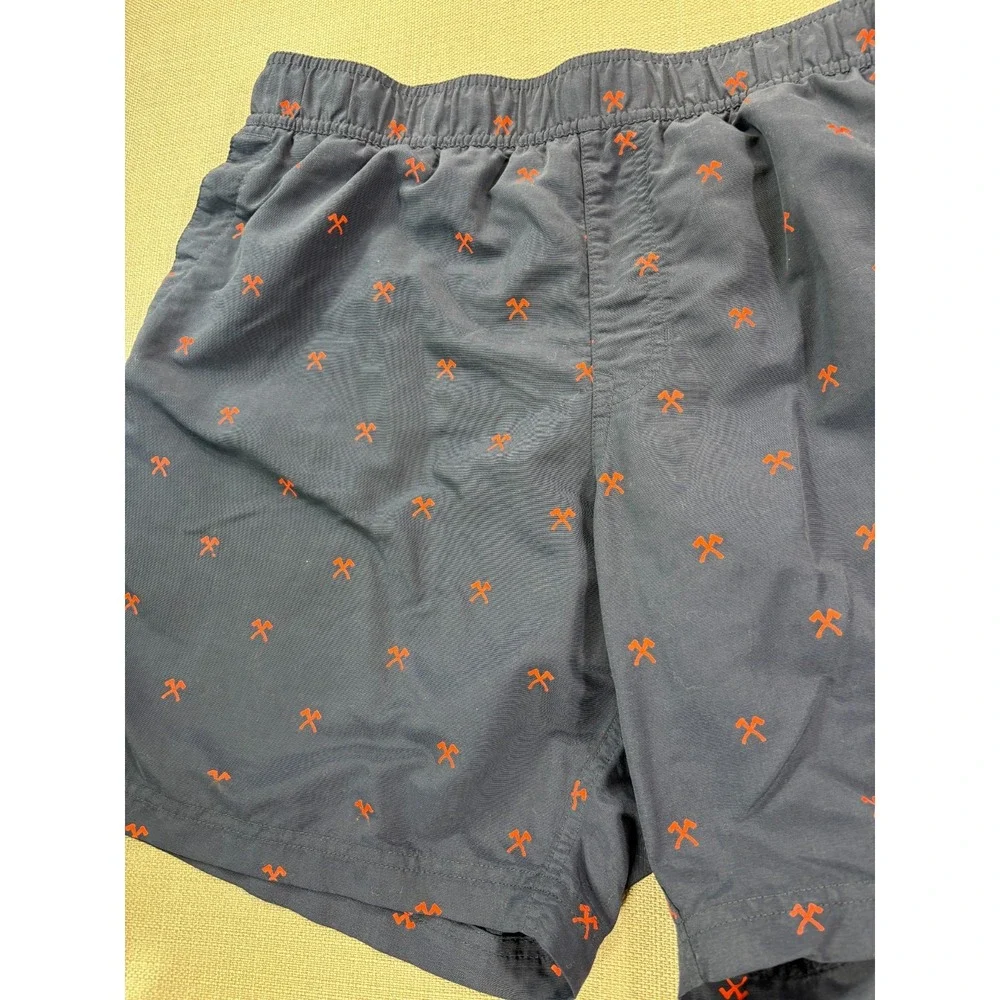 The North Face Men's Pick Axe Navy Red Swimming Trunks Size XL